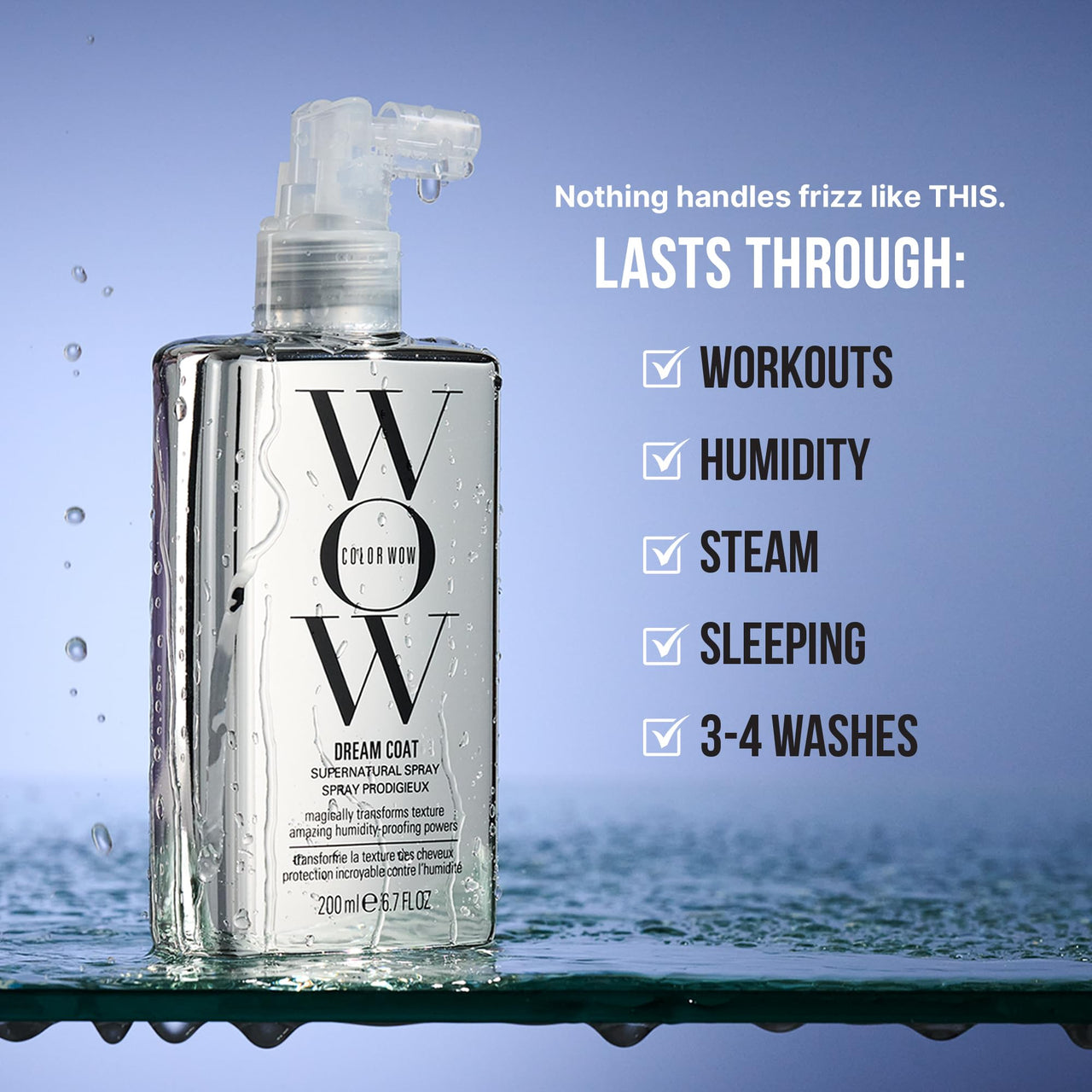 COLOR WOW Dream Coat Supernatural Spray, 6.7 Fl Oz â€“ Keep Your Hair Frizz-Free and Shiny No Matter the Weather with Award-Winning Anti-Humidity Treatment