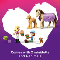 Thumbnail for LEGO Friends Horse & Baby Foal Trailer Building Toy for Girls & Boys - Pretend Play Set for Kids, Ages 7+ - W/Autumn & Matilde Minidolls, Toy Animals, & Accessories - Gift Idea for Birthdays - 42695