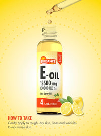 Thumbnail for Sundance Vitamin E-Oil for Skin | 4 Fluid Ounces | Lemon Scented | Non-GMO and Gluten Free Supplement
