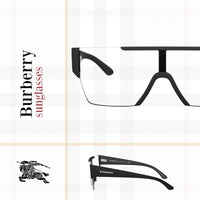 Thumbnail for BE4291 34641W 38MM Matte Black/Clear Rectangular Sunglasses for Men +BUNDLE with ACCESSORY EYEWEAR KIT