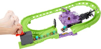 Thumbnail for Hot Wheels Toy Car Track Set, RacerVerse Minecraft Playset & Die-Cast Diamond Armor Steve in Minecart Vehicle, Launch & Race to Defeat Ender Dragon