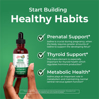 Thumbnail for MaryRuth Organics Iodine Liquid Drops | Potassium Iodide | 1 Year Supply | 450 Servings | Thyroid Health | USDA Organic| Vegan | Non-GMO | Gluten Free | 1 Fl Oz