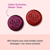 Thumbnail for OLLY Men's Multivitamin Gummy, Vitamins A, C, D, E, B, Zinc, Blackberry Flavor, 45 Day Supply - 90 Count