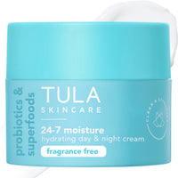 Thumbnail for TULA Skin Care 24-7 Hydrating Day & Night Cream Fragrance Free - Nourishing Moisturizer for Face, Improves Skin Smoothness & Maintains Balance, Contains Watermelon & Apple Extract, 1.5 oz.