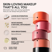 Thumbnail for Nudestix Nudies Bloom All Over Dewy Color – 3-in-1 Cream Blush Stick for Cheeks, Eyes & Lips with Built-In Brush | Sheer, Glossy Finish | Vegan, Long-Wear, Multi-Use Makeup (Bohemian Rose)