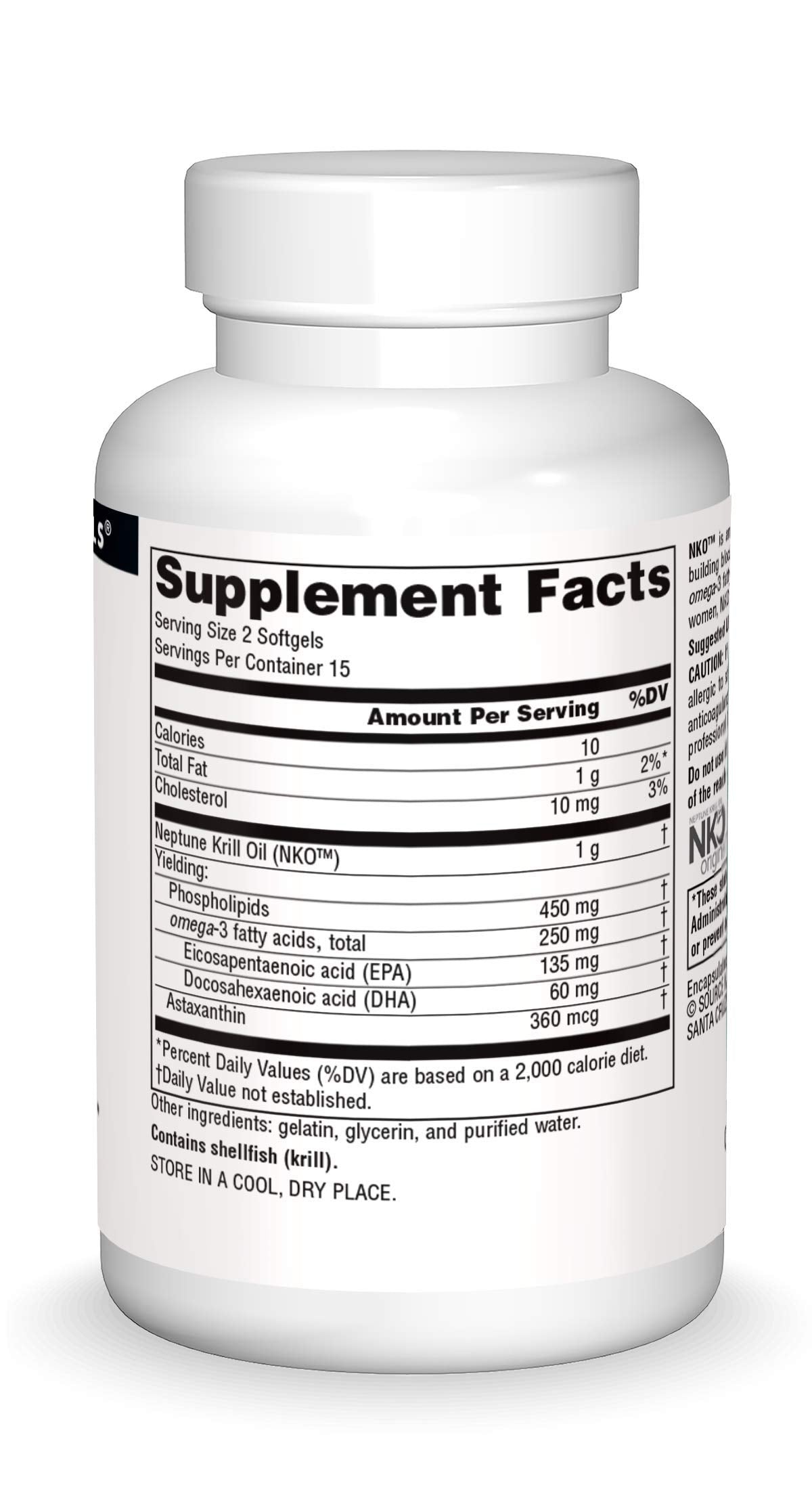 Source Naturals NKO Neptune Krill Oil 500mg - 30 Softgels