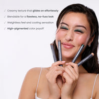 Thumbnail for Wonderskin IYKYK Eyeshadow Stick - Longwear Eye Shadow Sticks, Budge-Proof & Waterproof Shimmer Eyeshadow Stick with Built-in Sharpener (Green Smoke)
