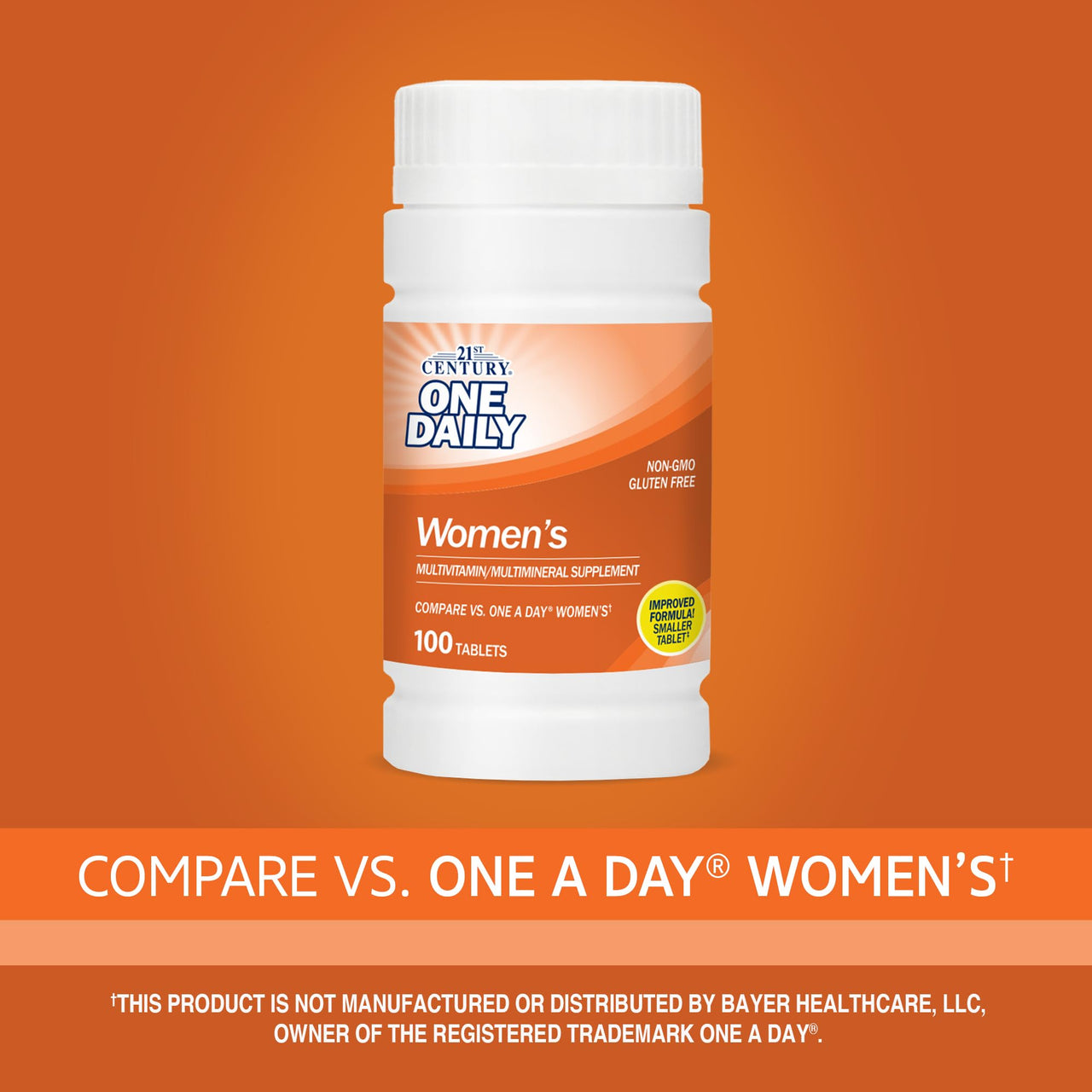 21st Century One Daily Women's Tablets, 100 Count