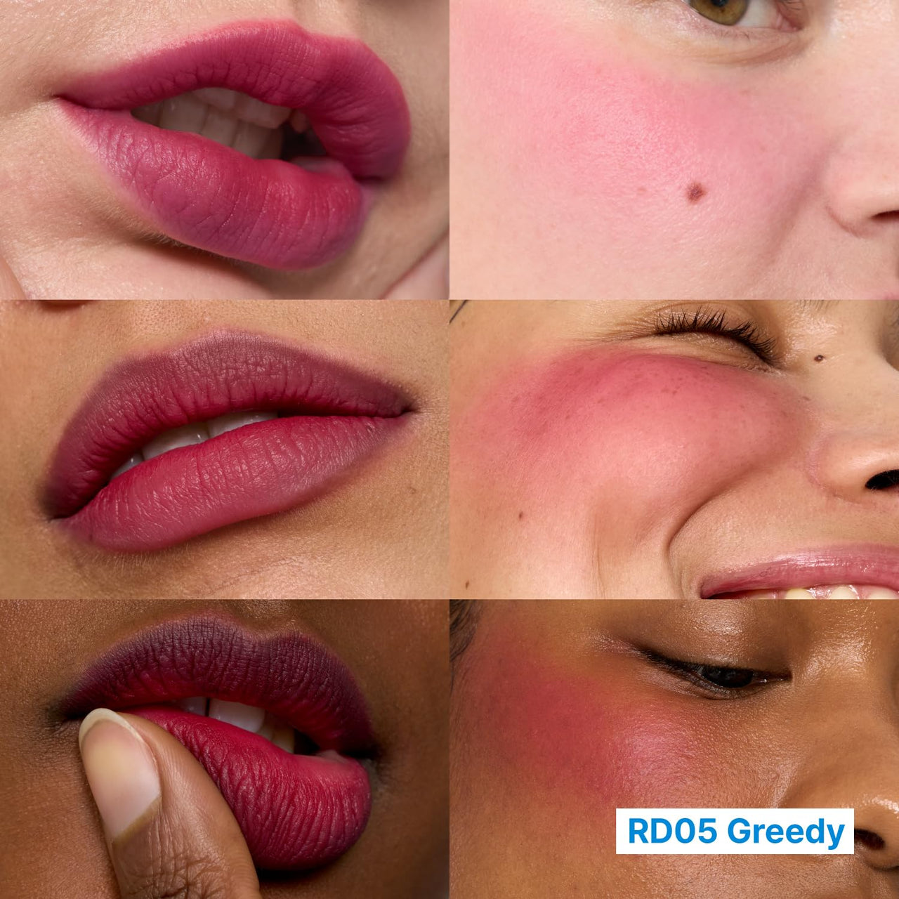 fwee Blurry Pudding Pot | Airbrushed Blush & Lip, Buildable & High Pigment, Long-lasting, Lightweight, Natural Soft Matte Finish, Satin Finish Blurring Blush - Greedy (Plum Red) | 0.17 oz
