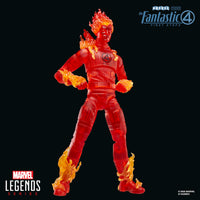 Thumbnail for Marvel Legends Series Human Torch, The Fantastic Four: First Steps Johnny Storm Movie Collectible 6 Inch Action Figure Toy