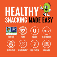 Thumbnail for The Only Bean Crunchy Roasted Edamame Snacks (Buffalo) – High Protein (11g), Low Carb Keto Vegan Office Snack, Gluten Free Healthy Snacks for Adults and Kids, 0.9oz (Pack of 10)