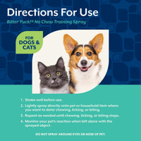 Thumbnail for NaturVet Bitter Yuck! No Chew Spray for Dogs, Cats, and Horses Pet Training Spray, Liquid, Made in The USA, 8 Ounce
