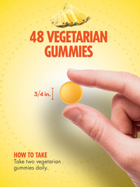Thumbnail for Sundance Vitamin D3 Gummies | 2000 IU | 48 Count | Pineapple Flavor | Vegetarian, Non-GMO, and Gluten Free Supplement