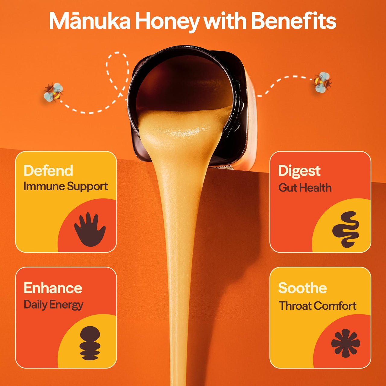 Wedderspoon Raw Manuka Honey, Unpasteurized, Genuine New Zealand Honey, Multi-Functional, Non-GMO Superfood, Convenient Squeeze Bottle, KFactor 16, 12 Ounce