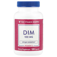 Thumbnail for The Vitamin Shoppe DIM 100MG with Bioperine Black Pepper Extract, Supports Estrogen Metabolism for Women's Health (120 Capsules)