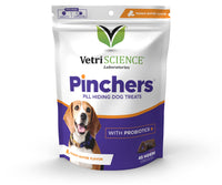 Thumbnail for VETRISCIENCE Extra Large Pinchers Pill Hiders Chews, Non-Greasy Pill Wrap with Probiotics for Dogs, Disguise Pills, Capsules and Tablets, Soft and Chewy, Gut and Immune Health, Peanut Butter, 2 Pack