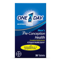 Thumbnail for One A Day Men's Pre-Conception Health Multivitamin to Support Healthy Sperm, Supplement for Men with Vitamin C, Vitamin E, Selenium, Zinc, and Lycopene, 30 Count