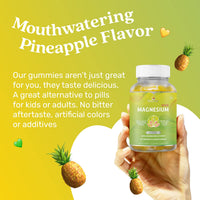 Thumbnail for BeLive Magnesium Gummies 200mg - 60 Ct | Magnesium Glycinate Supplements for Relaxation, Stress Relief, and Sleep for Adults & Kids - Tasty and Tangy Pineapple Flavor