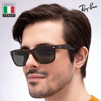 Thumbnail for Ray-Ban RB2132 NEW WAYFARER CLASSIC Square Shaped Non-Polarized Sunglasses for Men & Women – Includes Official RAYBAN Eyewear Kit – Ideal Formal & Casual Wear Sunglasses – G-15 Green Lens