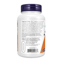Thumbnail for NOW Foods Supplements, L-Carnitine 500mg, Purest Form, Amino Acid, Fitness Support*, 180 Veg Capsules