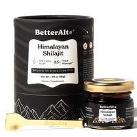 Thumbnail for Better Alt Pure Himalayan Shilajit Resin Pack of 1 High Potency Gold Grade 75 Servings for Energy Boost & Immune Support, 85+ Trace Minerals, 75%+ Fulvic Acid, with Lab Test Report,400 mg