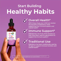 Thumbnail for MaryRuth Organics USDA Organic Elderberry Liquid Drops for Kids | Vegan Elderberry Extract Organic Glycerin | Immune Support Supplement | Overall Health | Formulated for Ages 4-13 | 1oz