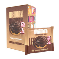 Thumbnail for Legendary Foods 22g Protein Cinnamon Roll - Premium High Protien Bars, Low Carb Meal Replacement Snack, Low Glycemic Index, Gluten Free Snacks - Sweet Zero Sugar, Keto and Diabetic Friendly 10-Pack