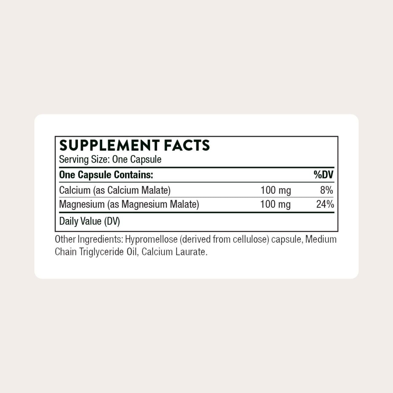 THORNE - Calcium-Magnesium Malate - Gluten-Free Supplement with Magnesium & Calcium Supports Bone Health & Muscle Fatigue* - 240 Capsules