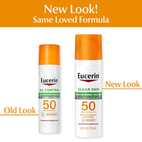 Thumbnail for Eucerin Sun Clear Skin Face Sunscreen Lotion SPF 50 for Acne Prone Skin, Hypoallergenic, Fragrance Free Sunscreen SPF 50 with Oil-Absorbing Minerals, 2.5 Fl Oz Bottle
