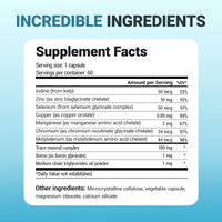 Thumbnail for Dr. Berg Trace Minerals Enhanced Complex - Complete with 70+ Minerals Including 10 mg of Zinc - Dietary Supplement - 60 Capsules