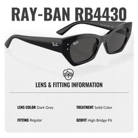 Thumbnail for Ray-Ban RB4430 Zena Bio-Based Sunglasses for Men and Women- Timeless Classic Sun Glasses with Modern Elegance - Premium UV Protection & Classic Lenses - Designer Men's and Women's Sunglasses