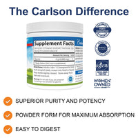 Thumbnail for Carlson Glycine Powder 2000 mg, Amino Acid Supplement for Energy and Muscle Support, 3.53 oz (100 g)