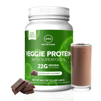 Thumbnail for MRM Nutrition Veggie Protein with Superfoods - Chocolate Flavored Protein Powder for Women & Men, 22g of Vegan Protein, Amino Acids & Digestive Enzymes, Gluten & Dairy Free - 31 Servings