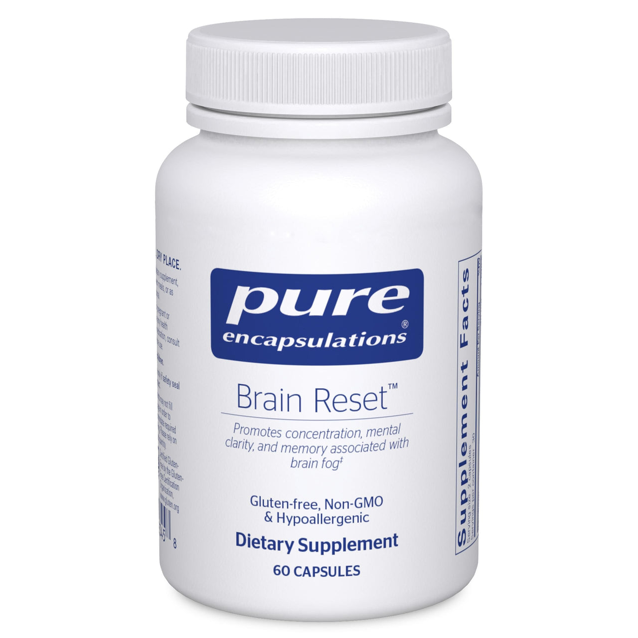 Pure Encapsulations Brain Reset | Supports Concentration, Clarity, and Memory Associated with Brain Fog | 60 Capsules*