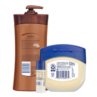 Thumbnail for Vaseline Intensive Care Cocoa Radiant Lotion, 20.3 oz Bundled with Moisturizing Healing Jelly Butter, 7.5 and Shimmer Stick, 1.4 oz, Moisturized Skin Light Scent