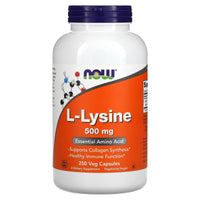 Thumbnail for NOW Foods L-lysine 500 mg, 250 Capsules (Pack of 2)