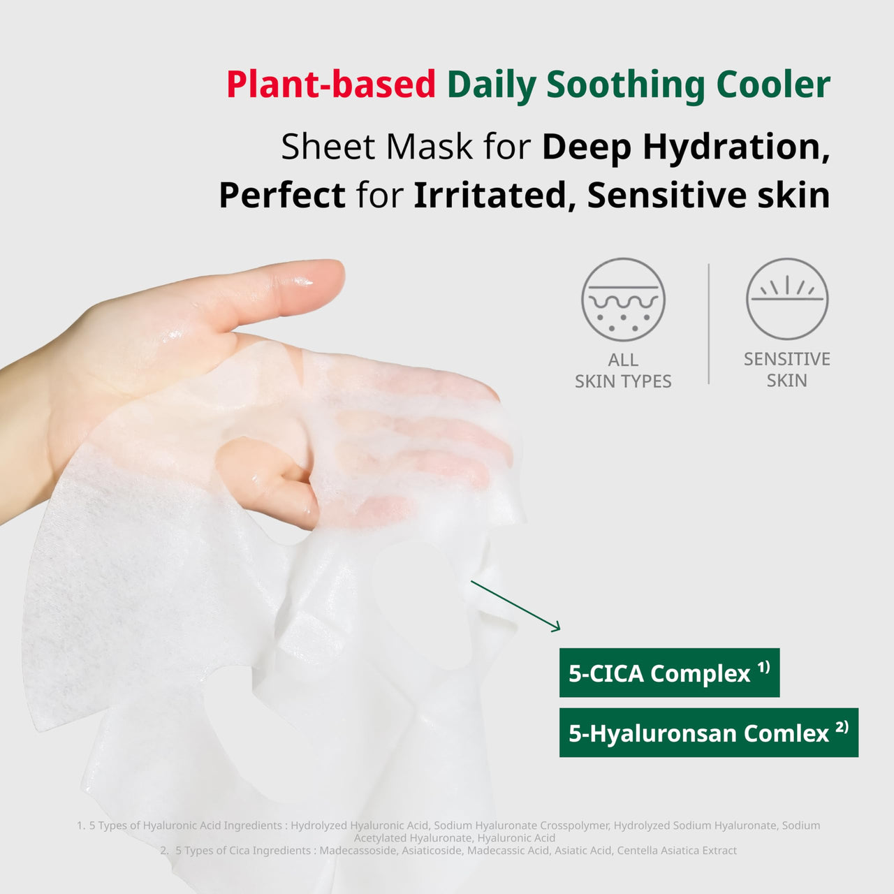 Dr.G Red Blemish Daily Cool Soothing Korean Face Mask - Deep Hydration for Irritated, Sensitive Skin - Face Masks Skincare Korean, Korean Sheet Mask, Korean Skin Care Mask, K Beauty - Pack of 10