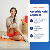 Thumbnail for Pure Encapsulations Ascorbic Acid Capsules - 1,000 mg Vitamin C - Antioxidant & Immune Support* - High-Potency Vitamin C - Vegan & Non-GMO - 250 Capsules