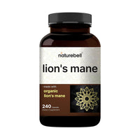 Thumbnail for NatureBell Lion’s Mane - 240 Capsules - Organic Fruiting Body & Mycelium - Brain, Immune & Energy Support* - High-Potency Extract - Non-GMO & Gluten-Free