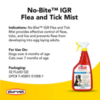 Thumbnail for Durvet No-Bite IGR Mist, Quart