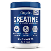 Thumbnail for Orgain Creatine Monohydrate Micronized Powder, 100 Servings, Unflavored, Supports Muscle Growth, Post Workout Recovery and Brain Health, No Artificial Additives, for Men & Women, Vegan