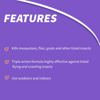 Thumbnail for Bonide Mosquito Beater Yard Fog, 15 oz Ready-to-Use Aerosol Spray for Indoors & Outdoors, Kills Mosquitoes, Flies & Gnats