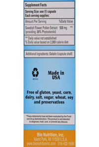 Thumbnail for Bio Nutrition Swedish Flower Pollen Extract, 500 Mg, 60 Count