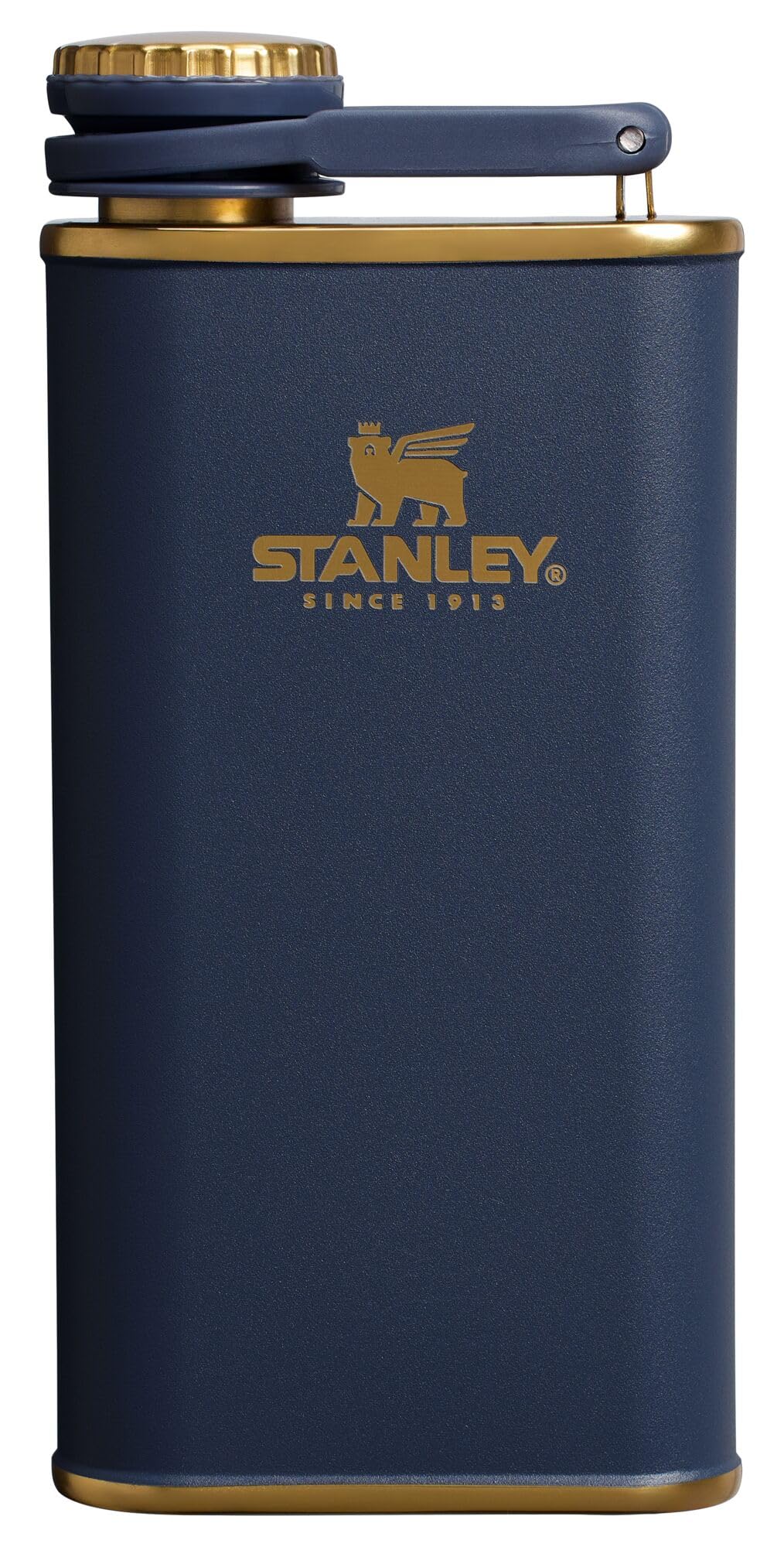 Stanley Classic Easy Fill Wide Mouth Flask 8 oz | Leakproof Hip Flask | Hinge Connected Never Lose Cap | Insulated Stainless Steel Liquor Container | BPA-Free | Twilight