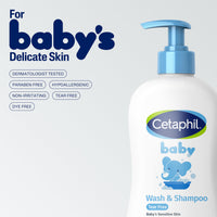 Thumbnail for Cetaphil Baby Shampoo and Body Wash with Organic Calendula, Tear Free, Hypoallergenic, Ideal for Everyday Use, Dermatologist Tested, 7.8oz