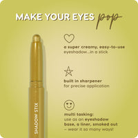 Thumbnail for ColourPop Shadow Stix - Cream Eyeshadow Stick with Long-Lasting Color - Multi-Use Cream Makeup with a Built-In Sharpener & Precise Tip for Easy Application - Flex (0.05 oz)