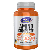 Thumbnail for NOW Sports Nutrition, Amino Complete™, Protein Blend With 21 Aminos and B-6, 120 Veg Capsules