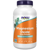 Thumbnail for NOW Foods Supplements, Magnesium Oxide, Enzyme Function*, Nervous System Support*, 8-Ounce