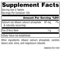 Thumbnail for Source Naturals PAU D'Arco Dietary Supplement - 250 Tablets