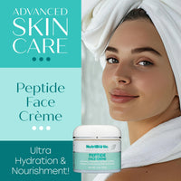 Thumbnail for NutriBiotic – Peptide Face Creme with GSE, 2 Oz | Ultra-Hydrating | Collagen Synthesis Support | with Botanical Extracts & Oils & Vitamin E | Natural Fragrance & Paraben Free